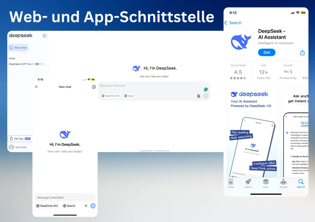 DeepSeek-Website und App